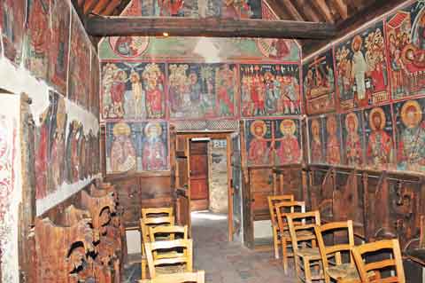 Fresken in der Scheunendachkirche Archangelos Michail in Pedoulas