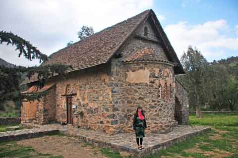 Scheunendachkirche Panagia Phorviotissa oder Panagia tis Asinou, Nikitari